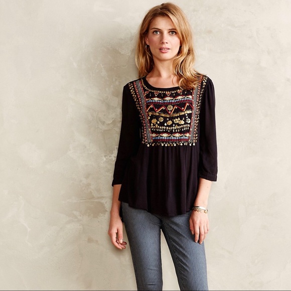Anthropologie Ari Embellished HD in Paris tunic - Picture 5 of 13
